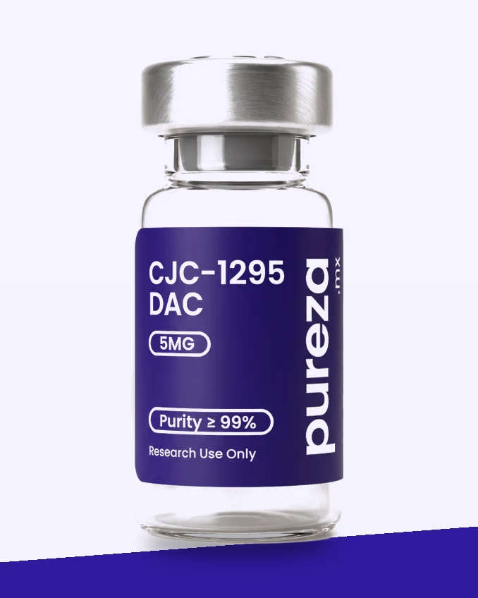 Vial de CJC-1295 DAC 5 mg, grado investigación, Pureza