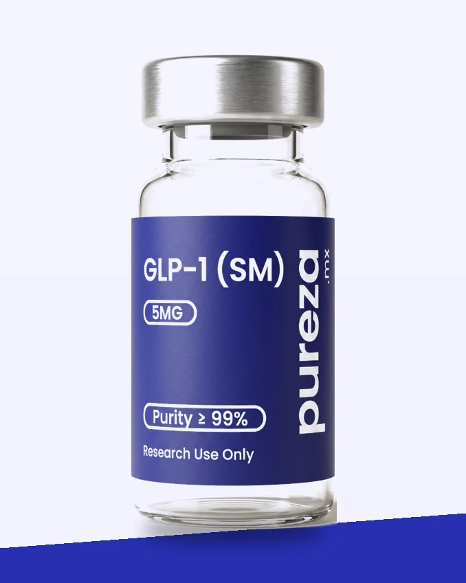 Vial de GLP-1 (SM) 5 mg, grado investigación, Pureza