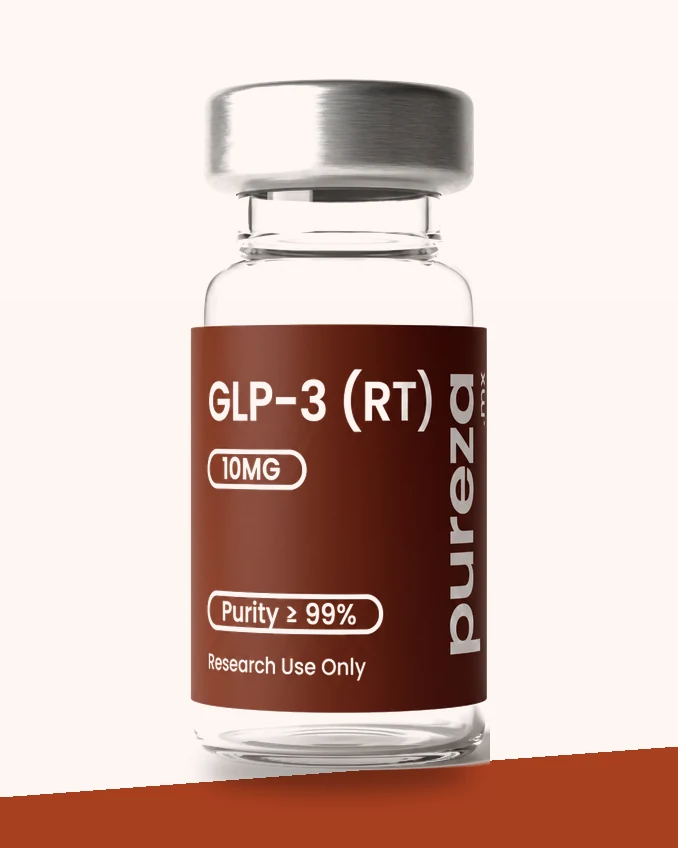 Vial de GLP-3 (RT) 10 mg, grado investigación, Pureza