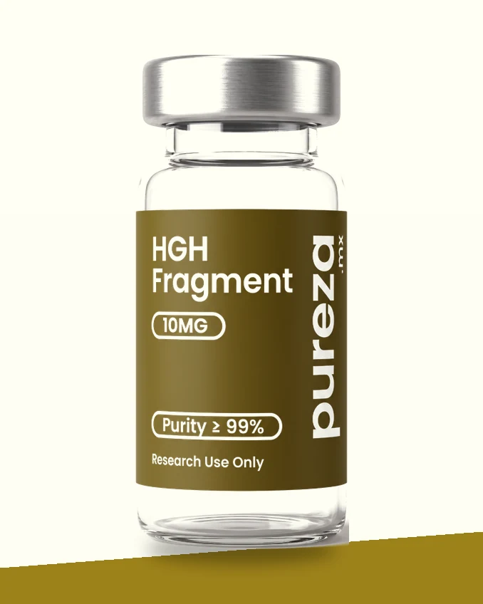 Vial de HGH Fragment 176-191 10 mg, grado investigación, Pureza