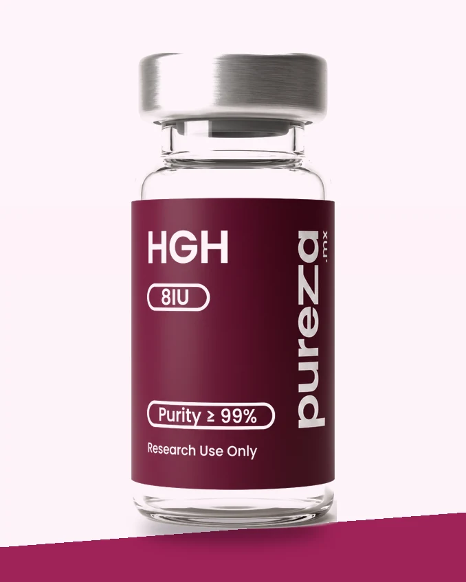 Vial de HGH 8 IU, grado investigación, Pureza