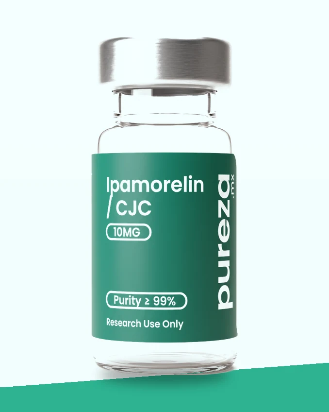 Vial de Ipamorelin + CJC-1295 No-DAC 10 mg, grado investigación, Pureza
