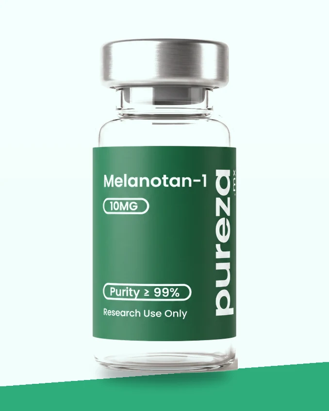Vial de Melanotan-1 10 mg, grado investigación, Pureza