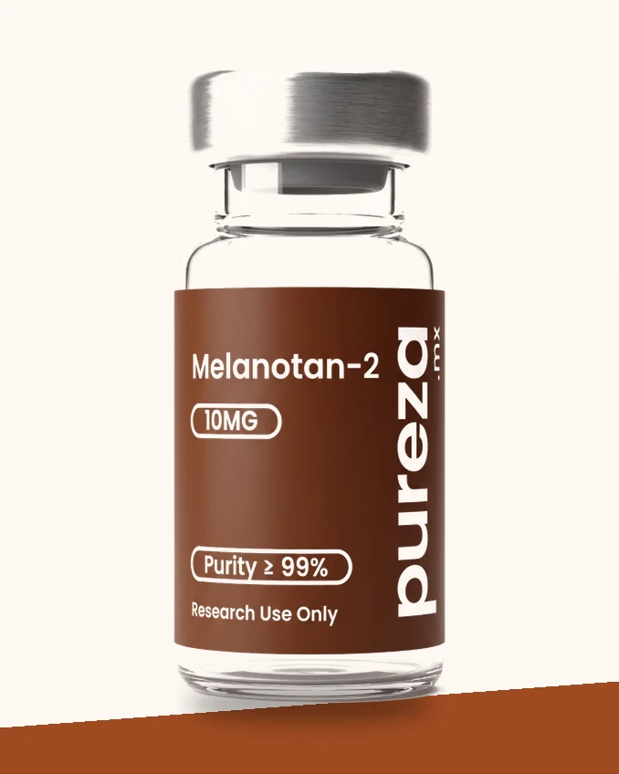Vial de Melanotan-2 10 mg, grado investigación, Pureza