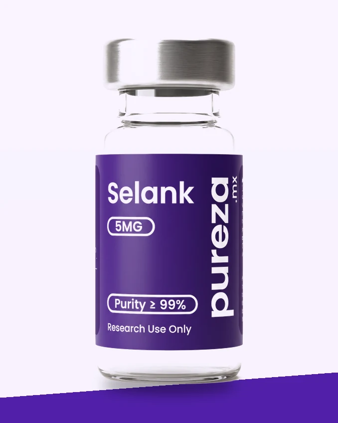 Vial de Selank 5 mg, grado investigación, Pureza