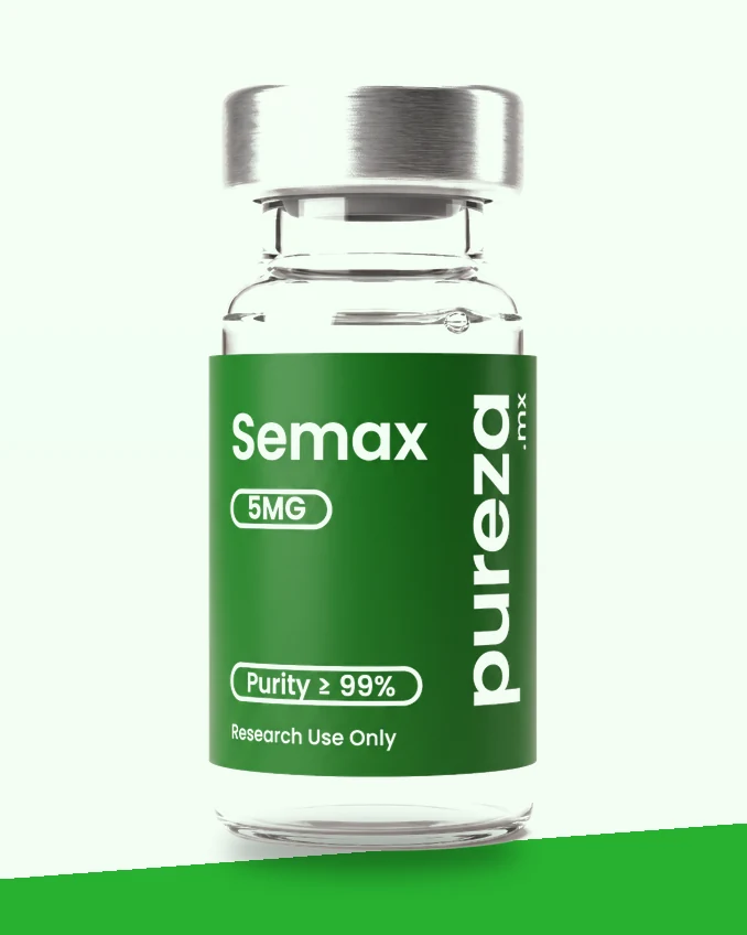 Vial de Semax 5 mg, grado investigación, Pureza