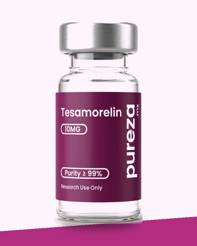 Vial de Tesamorelin 10 mg, grado investigación, Pureza