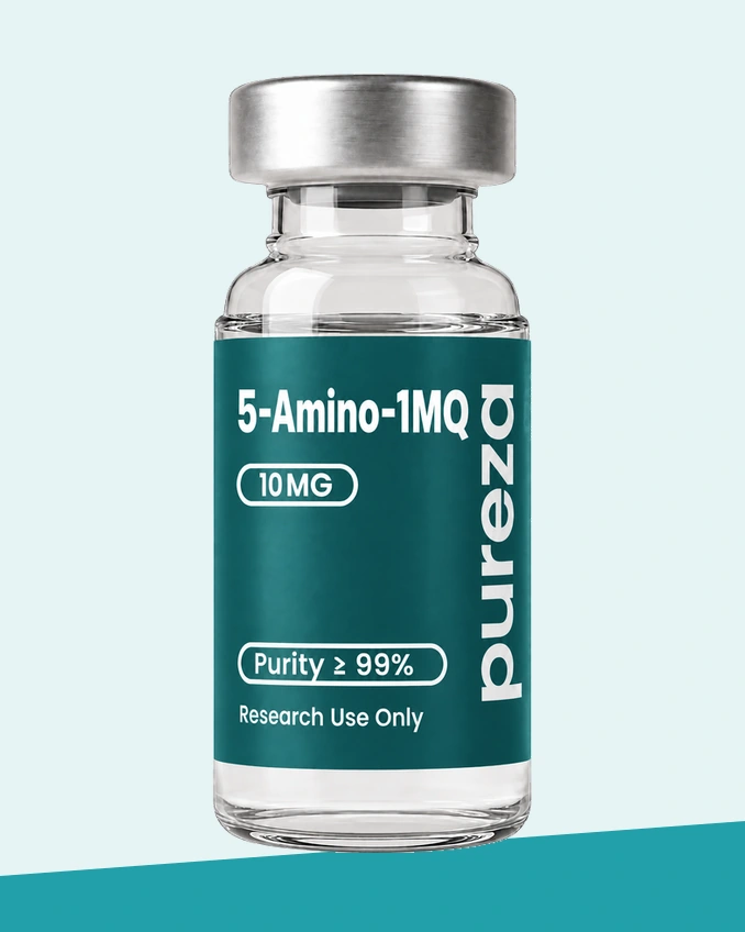 Vial de 5-Amino-1MQ 10 mg, grado investigación, Pureza