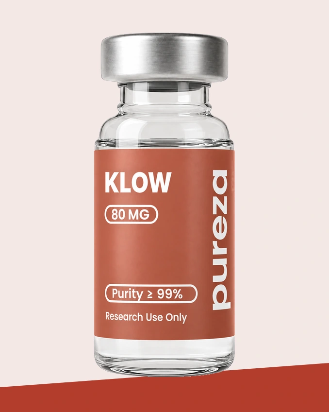 Vial de KLOW 80 mg, grado investigación, Pureza