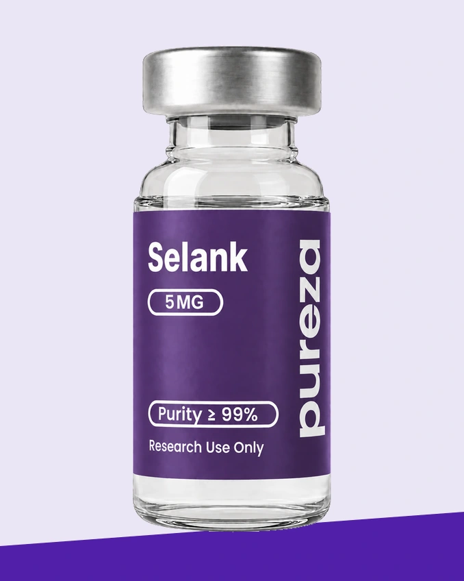 Vial de Selank 5 mg, grado investigación, Pureza