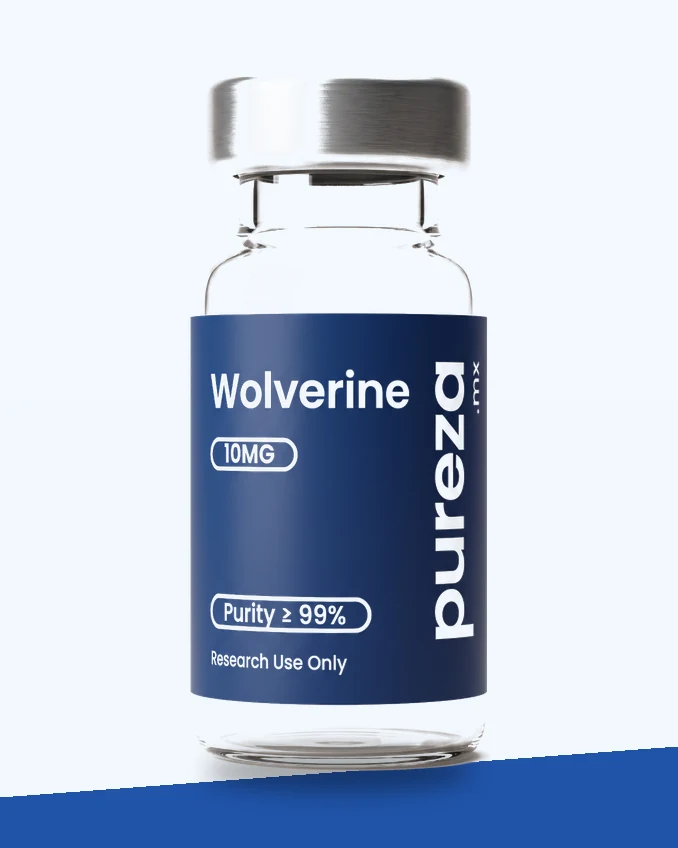 Vial de Wolverine Complex 10 mg, grado investigación, Pureza