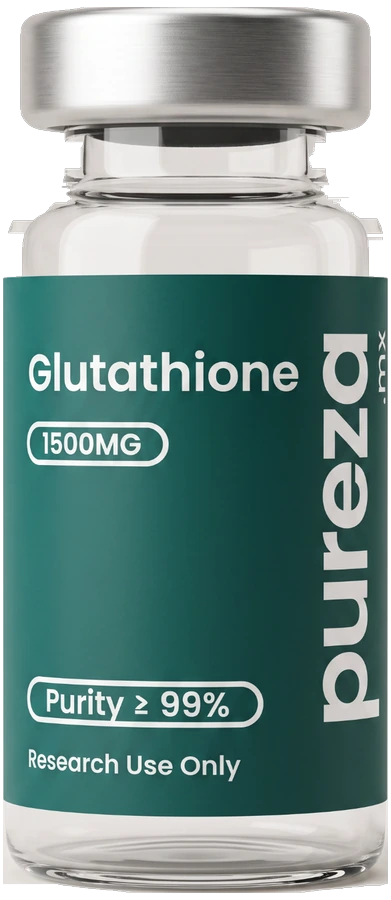 Vial de Glutathione 1500 mg, grado investigación, Pureza