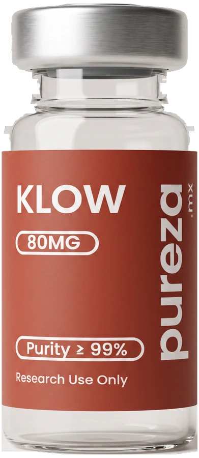 Vial de KLOW 80 mg, grado investigación, Pureza