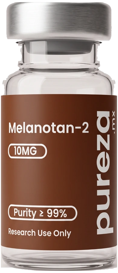 Vial de Melanotan-2 10 mg, grado investigación, Pureza