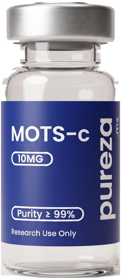 Vial de MOTS-c 10 mg, grado investigación, Pureza