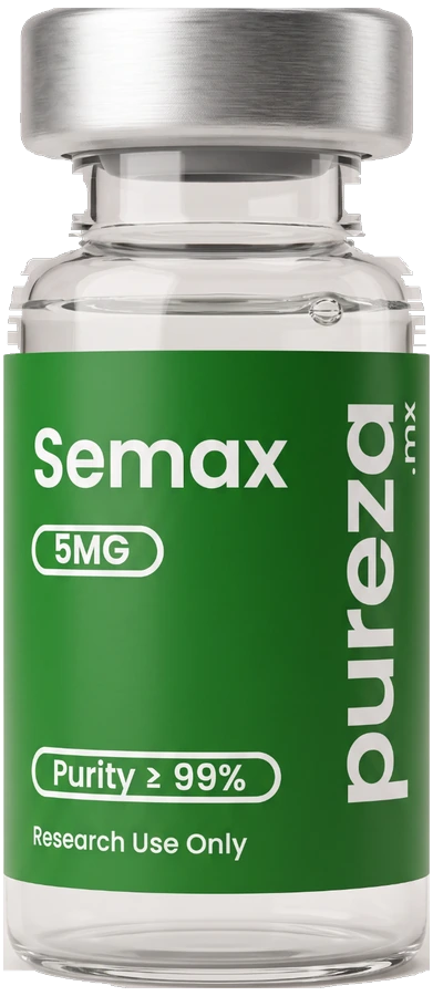Vial de Semax 5 mg, grado investigación, Pureza