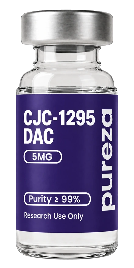 Vial de CJC-1295 DAC 5 mg, grado investigación, Pureza