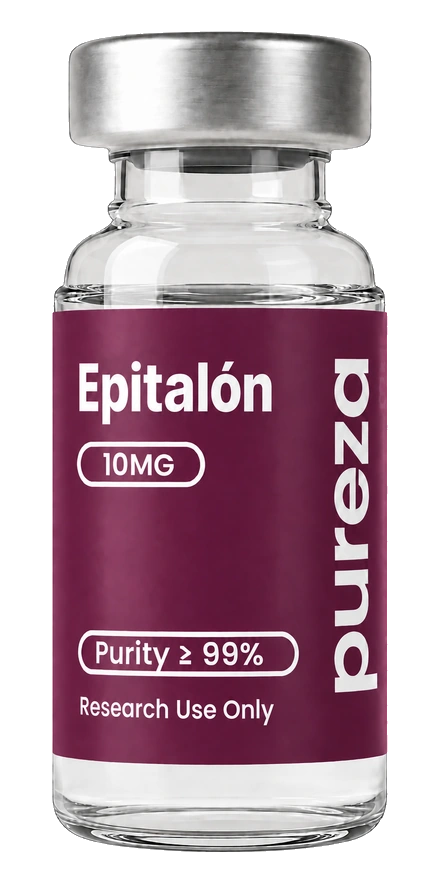 Vial de Epitalón 10 mg, grado investigación, Pureza