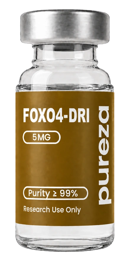 Vial de FOXO4-DRI 5 mg, grado investigación, Pureza