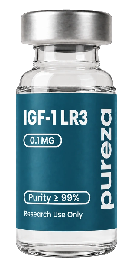 Vial de IGF-1 LR3 0.1 mg, grado investigación, Pureza