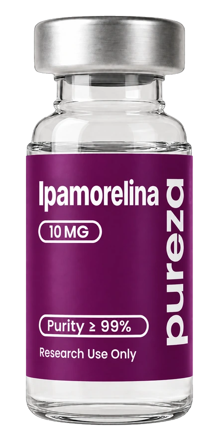 Vial de Ipamorelina 10 mg, grado investigación, Pureza