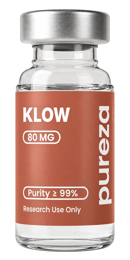 Vial de KLOW 80 mg, grado investigación, Pureza