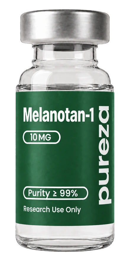 Vial de Melanotan-1 10 mg, grado investigación, Pureza