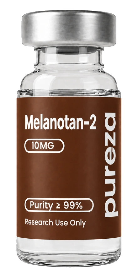 Vial de Melanotan-2 10 mg, grado investigación, Pureza