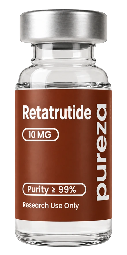 Vial de Retatrutide 10 mg, grado investigación, Pureza