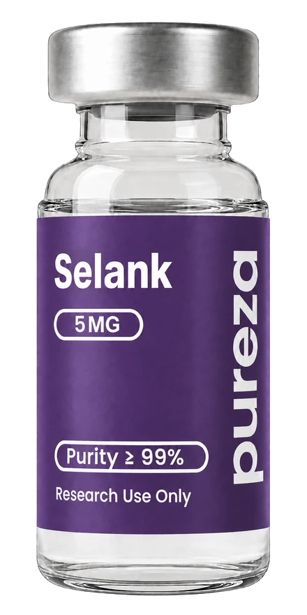 Vial de Selank 5 mg, grado investigación, Pureza